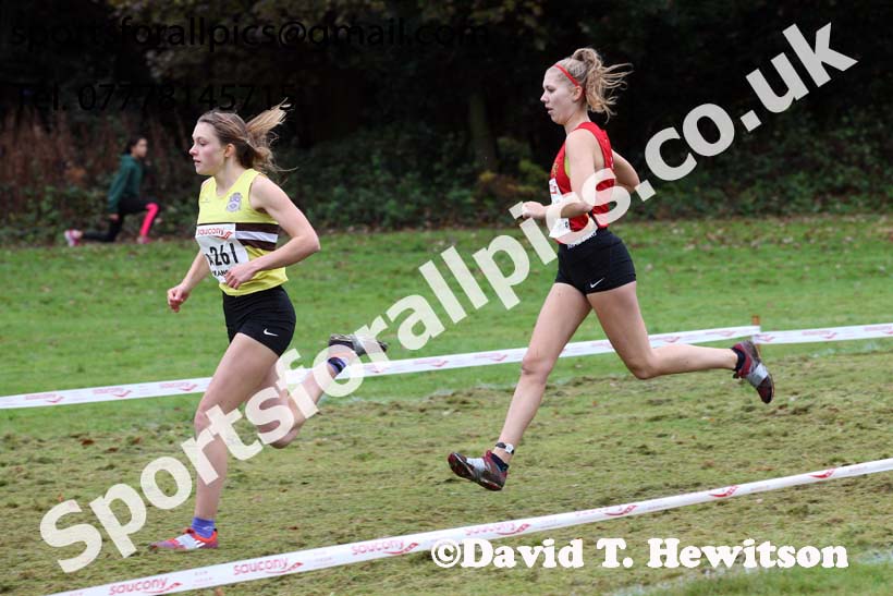 Womens junior National Cross Country Relay, Berry Hill Park, Mansfield. Photo:  David T. Hewitson/Sports for All Pics